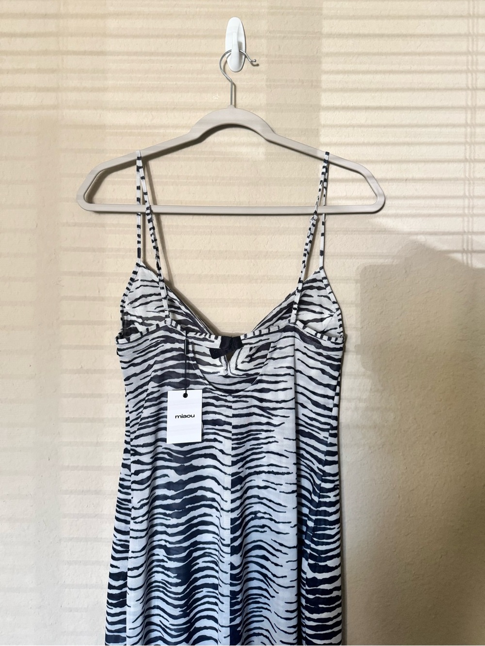 NWT Miaou Florence Dress in Zebra Size Large - Picture 6 of 8